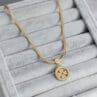 316L Çelik Gold Renk İtalyan Zincir Model Yonca Figür Kadın Kolye - Görsel 2