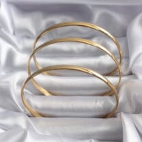 316L Çelik Gold Renk Ajda Model 65 mm Kadın Bileklik