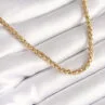 316L Çelik Gold Renk Burgu Zincir Model Kadın Kolye