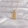 316L Çelik Gold Renk Çiçek Model Vintage Kolye