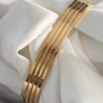 316L Çelik Gold Renk 4’lü 60 mm Ajda Model Kadın Bilezik