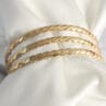 316L Çelik Gold Renk 65 mm Burma Ajda Model Kadın Bilezik
