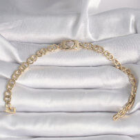 Pirinç Gold Renk Zirkon Taşlı Kalp Model Xuping Exclusive VIP Seri Kadın Bileklik
