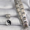 316L Çelik Gümüş Renk Sallantı YinYang Model Nomination Charm - Görsel 2