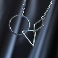 Silver Renk Squid Game Unisex Kolye