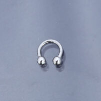 Silver Renk Yarım Halka 316L Cerrahi Çelik Piercing