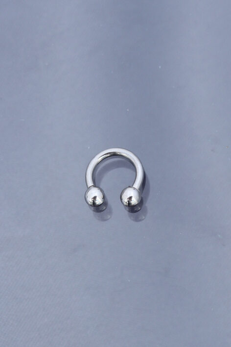 Silver Renk Yarım Halka 316L Cerrahi Çelik Piercing