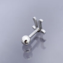 Gümüş Renk Pİ Sembol 316L Cerrahi Çelik Piercing