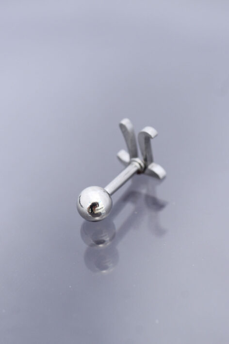 Gümüş Renk Pİ Sembol 316L Cerrahi Çelik Piercing