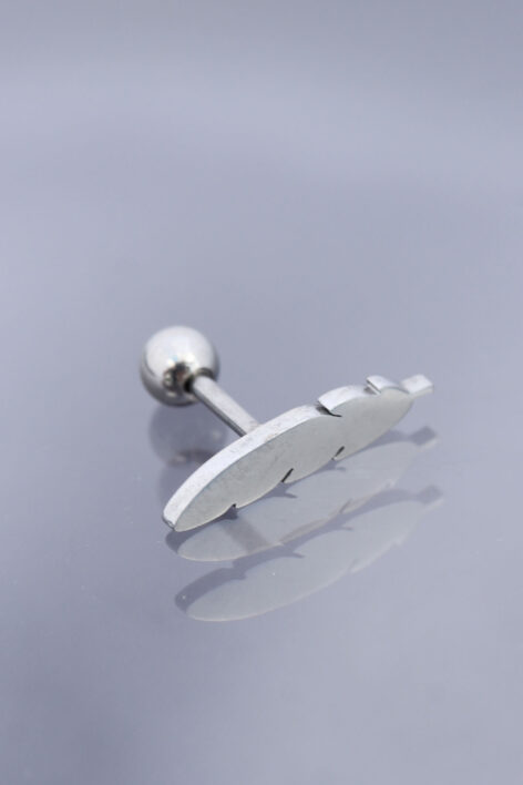 Yaprak Model 316L Cerrahi Çelik Piercing