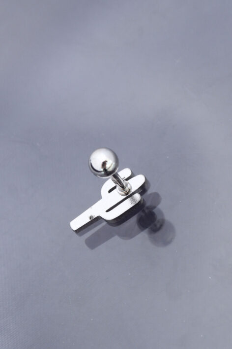 Kaktüs Model 316L Cerrahi Çelik Piercing