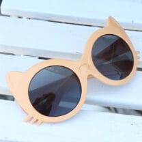 Sarı Renk Kedi Model Çocuk Gözlüğü