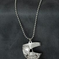 Maske Figürlü Metal Erkek Kolye