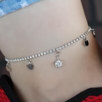 Zirkon Taşlı Silver Renk Kaplama Hal Hal